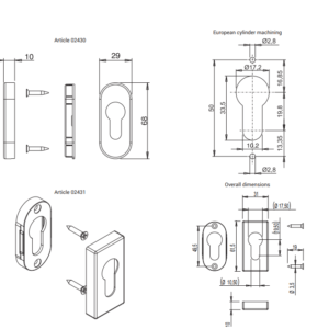 Giesse Plates Cover Cylinder