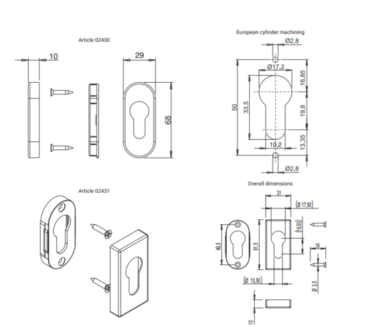 Giesse Plates Cover Cylinder - Image 2