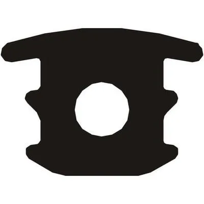 GASKET FOR COVERING FRAME QUIDES EPDM BLACK