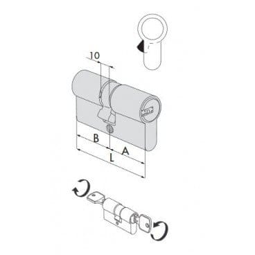 CISA ASTRAL TEKNO (PRO 100 PLUS) Cylinder