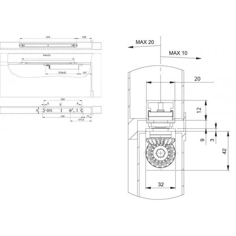 assa-abloy-dc840-schematics ASSA ABLOY DC840 Overhead Door Closer