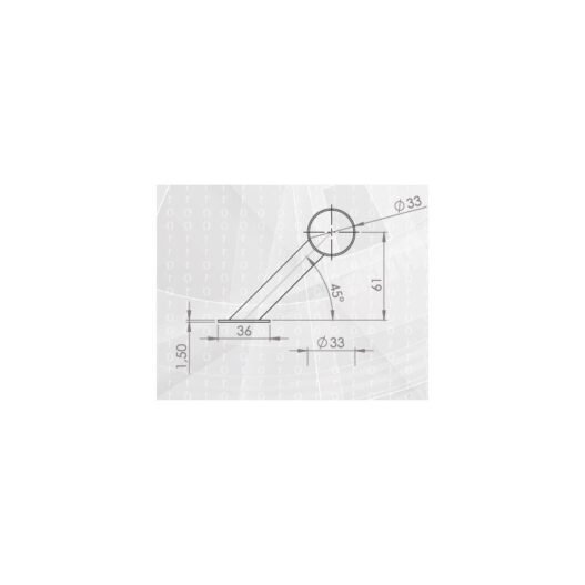 Navkom R4 45° Main Door Handle & Fingerprint Reader - Ø 33 mm - Image 4