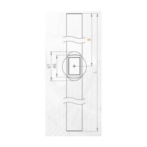 Navkom R9 Main Door Handle with Fingerprint Reader - Ø 33 mm