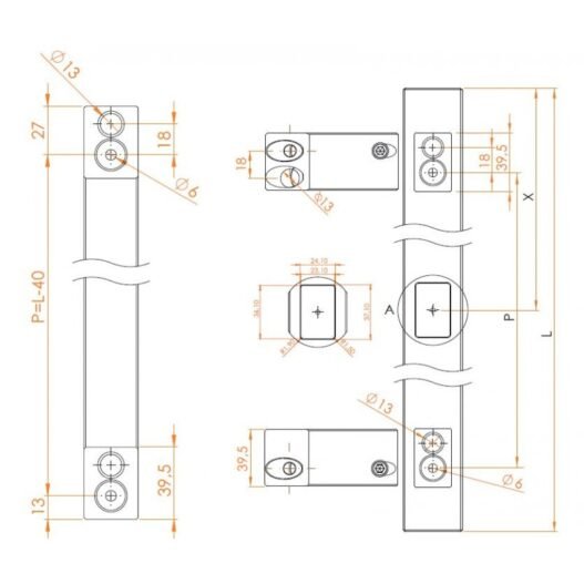 Navkom TM-90 Main Door Handle with Fingerprint Reader - Image 3