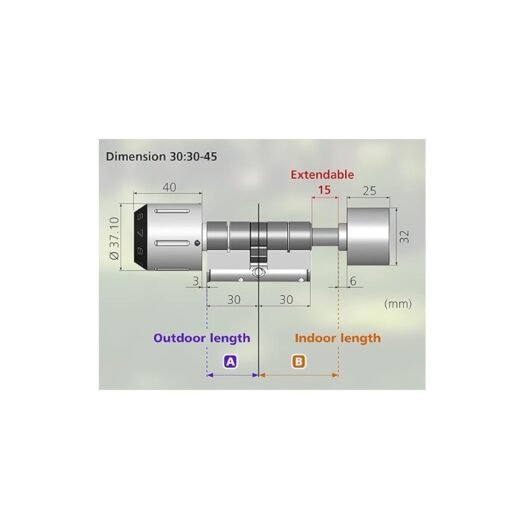 WAFERLOCK C760 Smart Lock Cylinder - Image 3