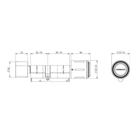 WAFERLOCK C761 Smart Lock Cylinder - Image 4