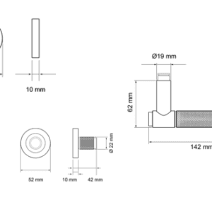 Karcher Design Door handle Studio Series ER90B BAD 88